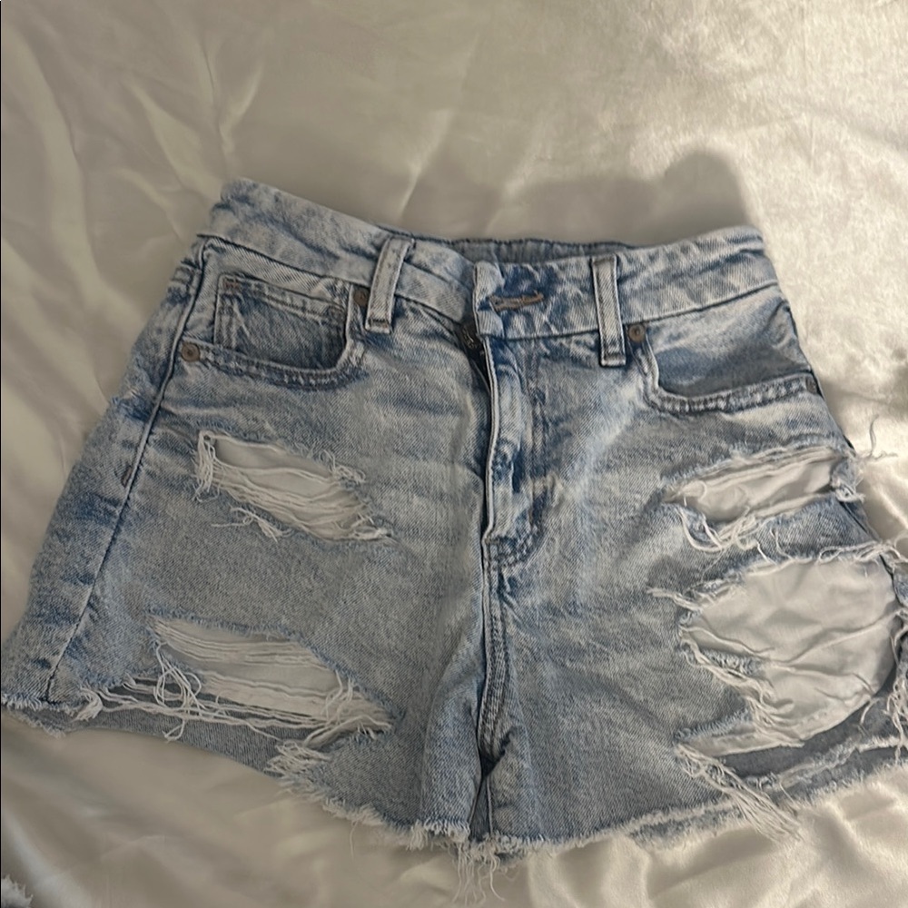 American Eagle Outfitters Light Blue Denim Shorts